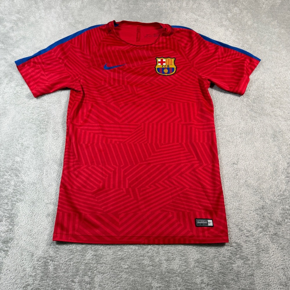 FC Barcelona Soccer Jersey Men Small Red Nike 2016/2017 Barca Beko Futbol